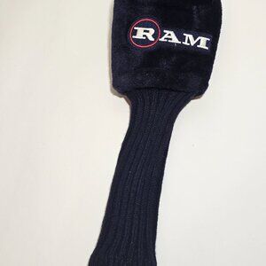 Ram Golf Cover Plush Fur Iron #7 Fairway Navy Blue